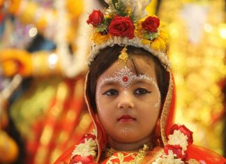 Kumari Puja at Belur Math