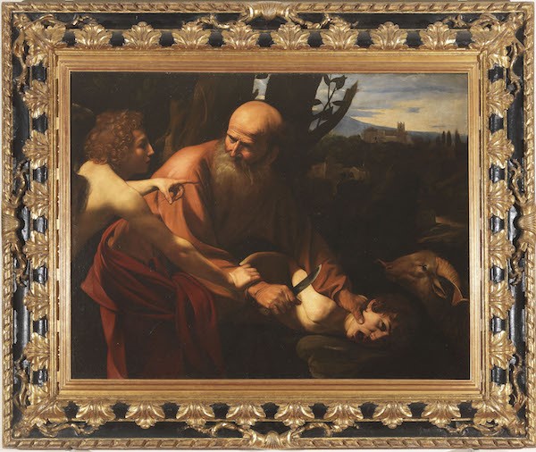 Michelangelo Merisi detto Caravaggio (Milano 1571-Porto Ercole 1610), Sacrificio di Isacco. Olio su tela, 104 x 135 cm. Firenze, Gallerie degli Uffizi