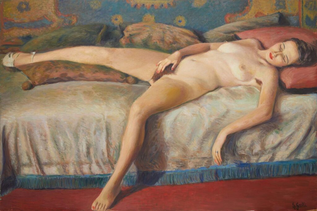 Gino Galli, Nudo di donna (autoerotismo)