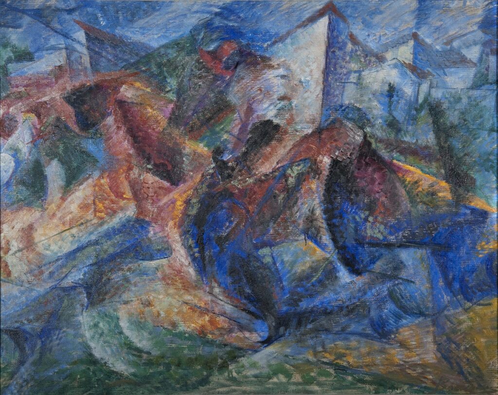 Umberto Boccioni, Cavallo, cavaliere e caseggiato